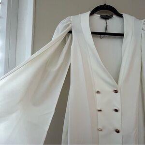 Pretty little thing white mini dress - perfect for bridal events